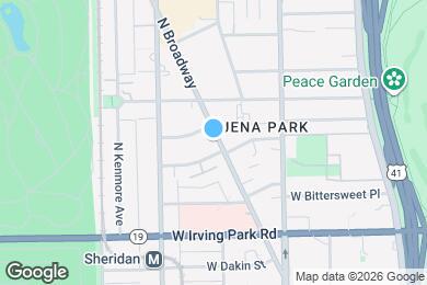 Map image of the property - 4112 N Broadway St