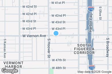 Map image of the property - 702 W Vernon Ave