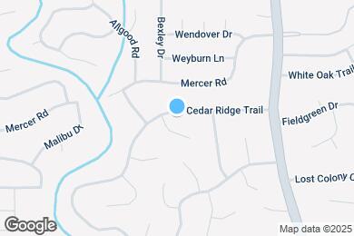 Map image of the property - 4581 Cedar Ridge Trail
