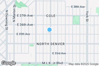 Map image of the property - 1739 E 35th Ave