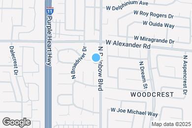 Map image of the property - 6705 W Evanston Ave