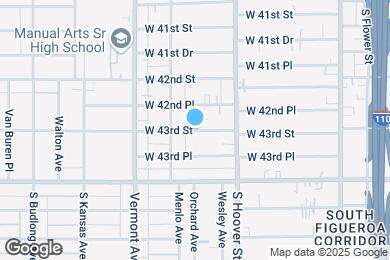 Map image of the property - 849 W 43rd St