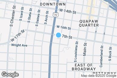 Map image of the property - 1708 S Spring St