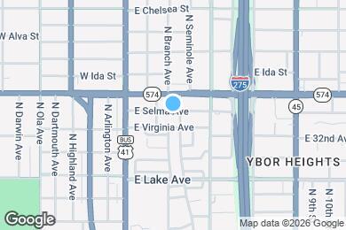 Map image of the property - 309 E Selma Ave