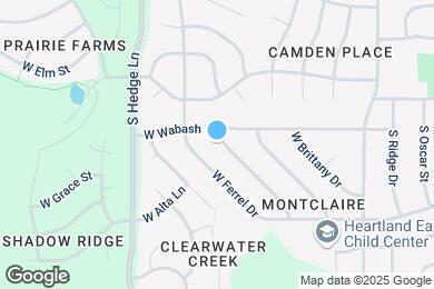 Map image of the property - 1857 W Chambery Dr
