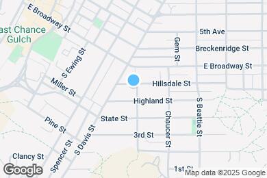 Map image of the property - 527 Hillsdale St