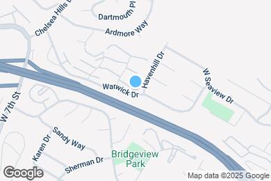 Map image of the property - 447 Warwick Dr