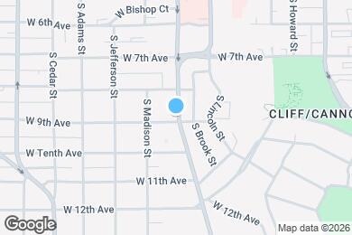 Map image of the property - 1012 W 9th Ave