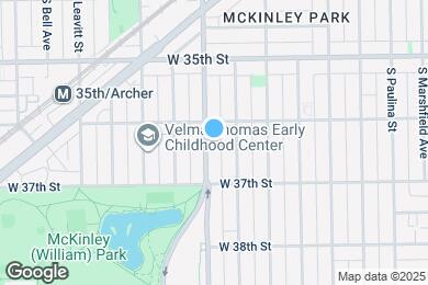 Map image of the property - 3619 S Damen Ave