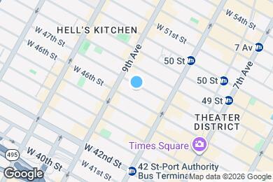 Map image of the property - Room in Shared 5 bed/1 bath home in Hell's Kitchen