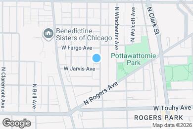 Map image of the property - 7340 N Damen Ave