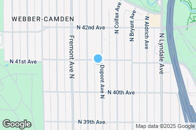 Map image of the property - 4047 DuPont Ave N