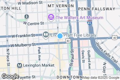 Map image of the property - 407 N Charles St