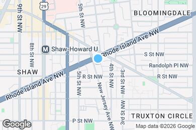 Map image of the property - 1727 New Jersey Ave NW