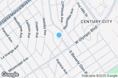 Map image of the property - 2131 S Beverly Glen Blvd