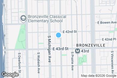 Map image of the property - 4222 S Indiana Ave