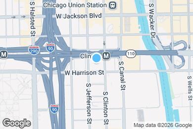 Map image of the property - 550 W Harrison St