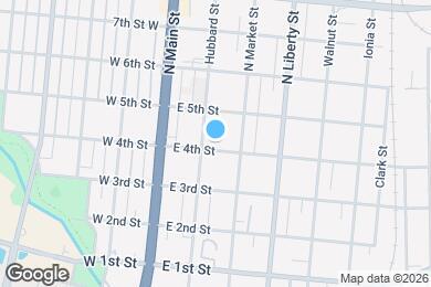 Map image of the property - 117 E 4th St