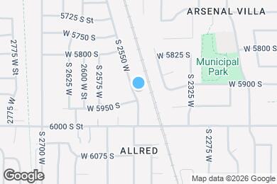 Map image of the property - 5936 S 2550 W