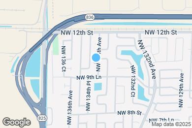 Map image of the property - 1010 NW 134th Ave