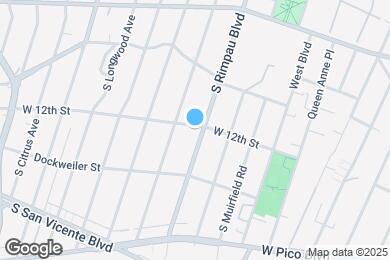 Map image of the property - 1203 S Rimpau Blvd