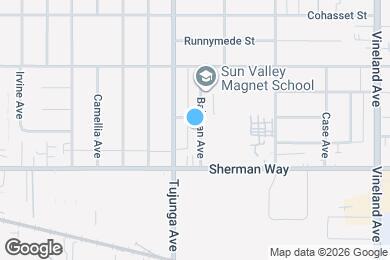 Map image of the property - 7245 Bakman Ave