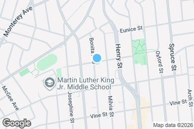 Map image of the property - 1301 Bonita Ave