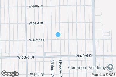 Map image of the property - 6154 S Rockwell St