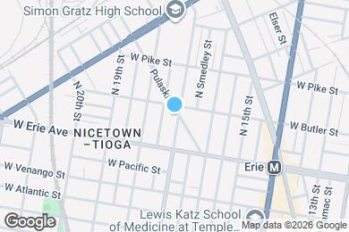 Map image of the property - 3750 N 17th St