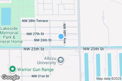 Map image of the property - 9820 NW 26th St