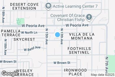 Map image of the property - 1320 W Cochise Dr