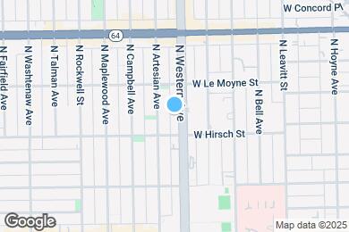 Map image of the property - 1420 N Western Ave