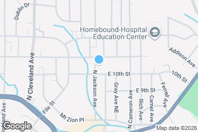 Map image of the property - 1005 N Jackson Ave