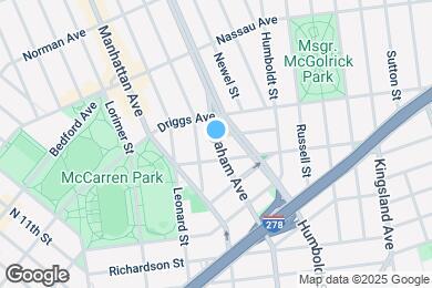 Map image of the property - 551 Graham Ave