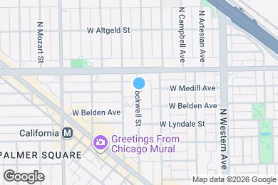 Map image of the property - 2319 N Rockwell St