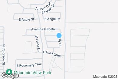 Map image of the property - 1476 E Avenida Grande