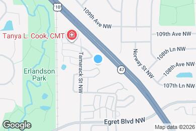 Map image of the property - 10783 Tamarack Cir