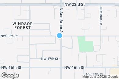 Map image of the property - 1921 N Ann Arbor Ave