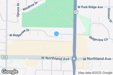Map image of the property - 809 W Ridgeview Dr