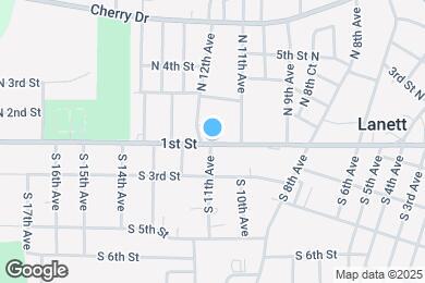 Map image of the property - 1112 1st St