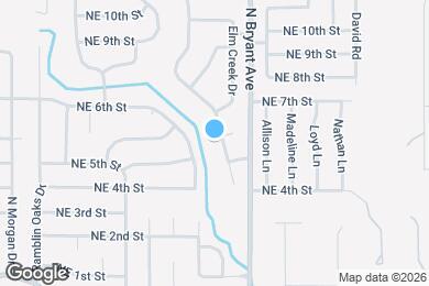 Map image of the property - 721 Oak Creek Dr
