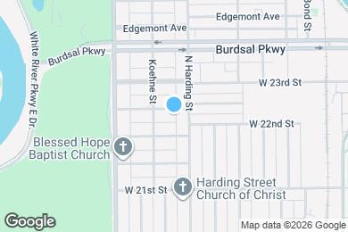 Map image of the property - 1415 W Pruitt St