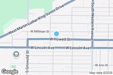 Map image of the property - 2847 W Howett St