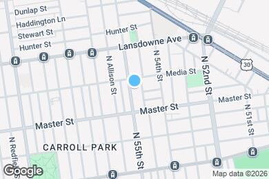 Map image of the property - 1447 N 55th St