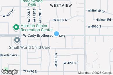 Map image of the property - 3371 W 4100 S