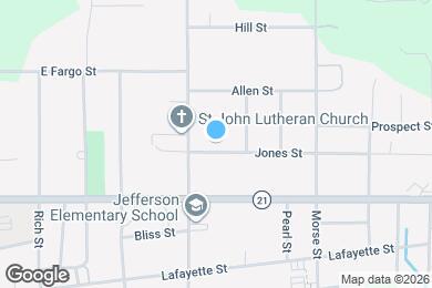 Map image of the property - 445 Jones St