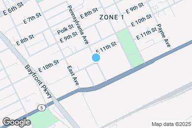 Map image of the property - 1114 Pennsylvania Ave