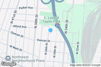 Map image of the property - 315 N 36th St