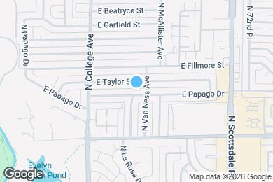 Map image of the property - 422 E Papago Dr