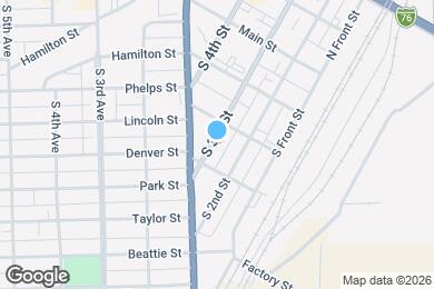 Map image of the property - 315 S 3rd St